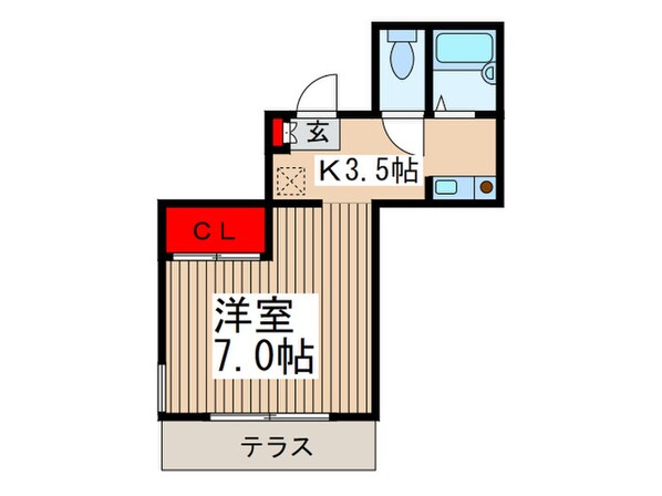 グリーティングの物件間取画像